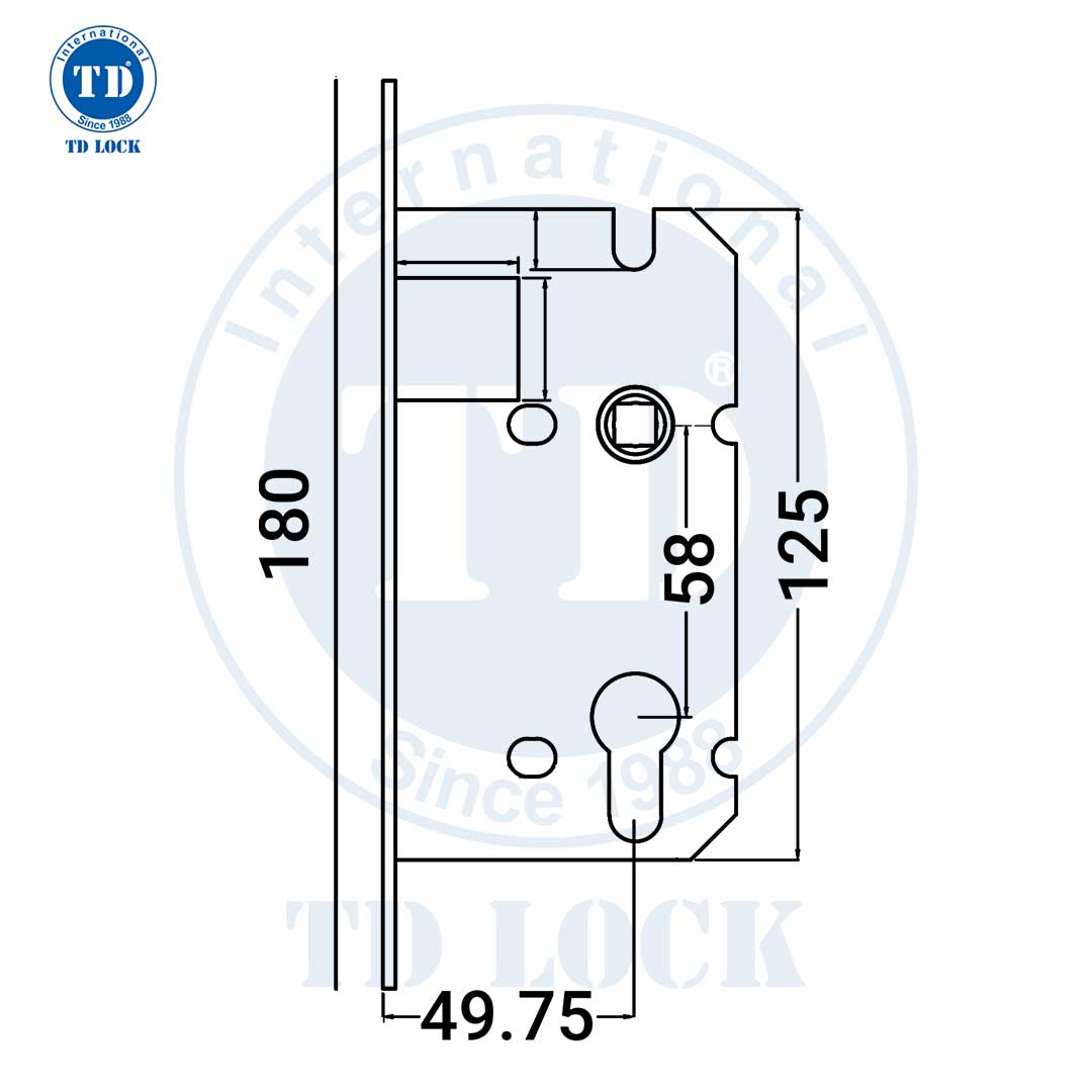 THÂN KHÓA CỬA GỖ - BTK-5850