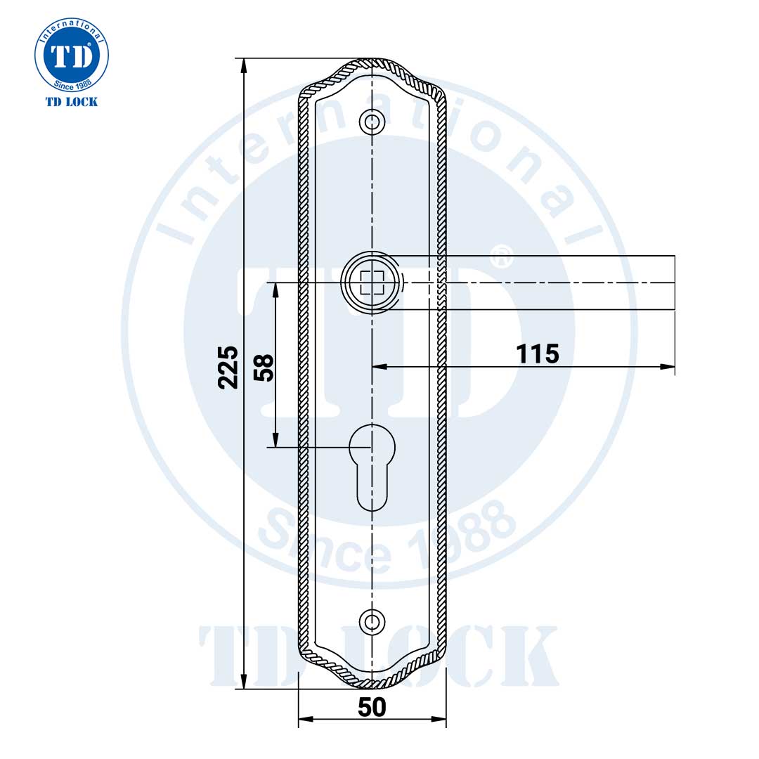 KHÓA TAY GẠT CỬA GỖ TWIG - BTP-205255-2 CỬA PHÒNG