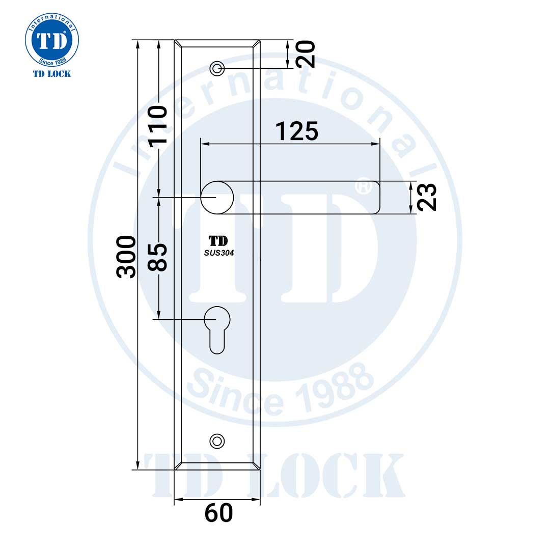 KHÓA TAY GẠT CỬA GỖ - IDH-000002 CỬA CHÍNH