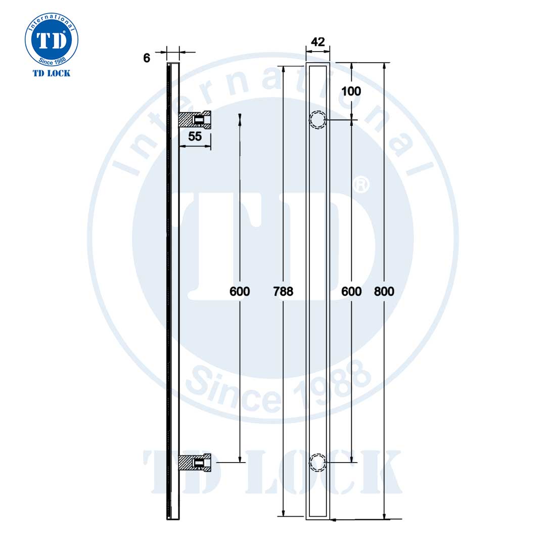 TAY NẮM SẢNH CỬA GỖ VÂN ĐÁ KHỔNG TƯỚC - IPH-0801 - CỬA SẢNH