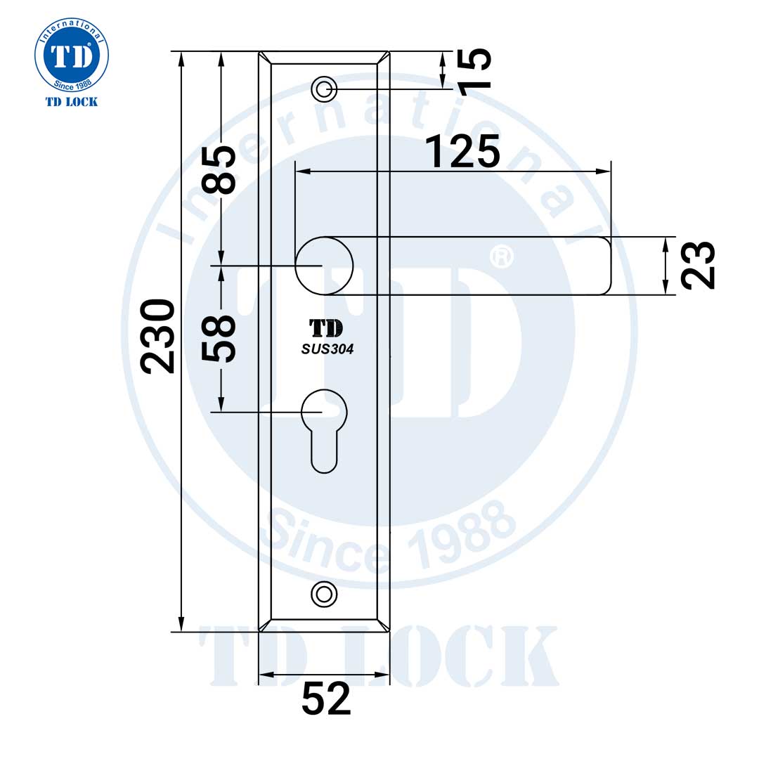 KHÓA TAY GẠT CỬA GỖ - ITP-000202 CỬA PHÒNG