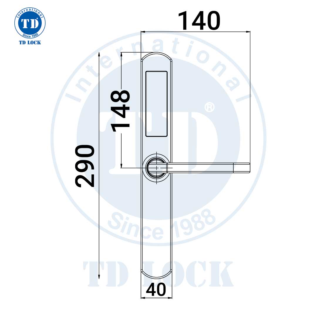 KHÓA ĐIỆN TỬ CỬA NHÔM - SSM-236290 INOX REAL