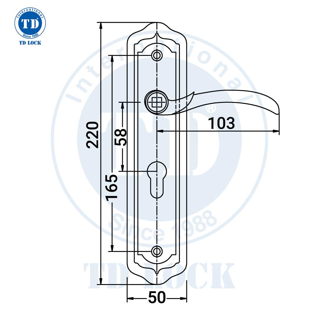 KHÓA TAY GẠT CỬA GỖ OMA - STP 252252 CỬA PHÒNG