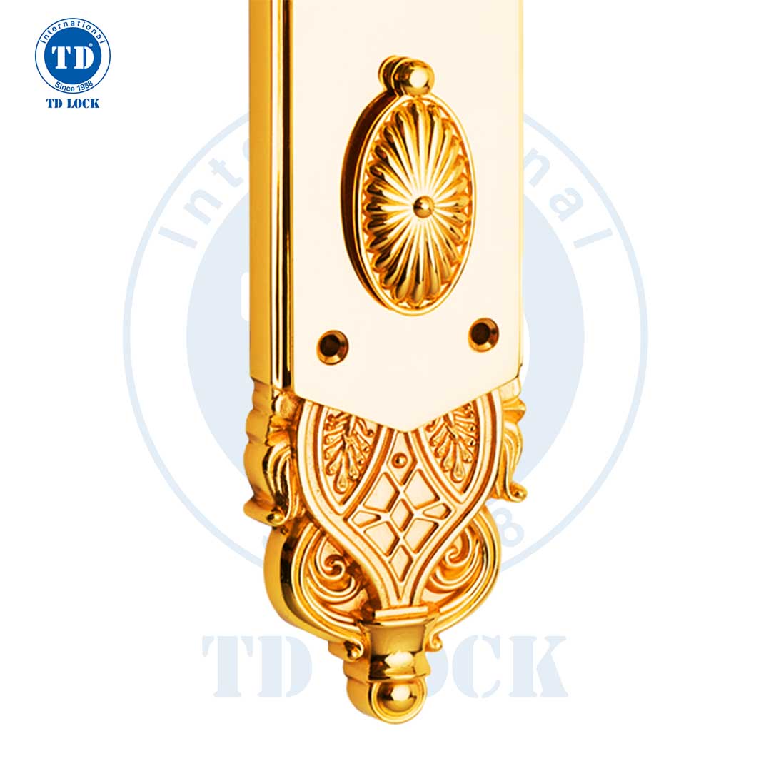 KHÓA ĐIỆN TỬ THÔNG MINH CỬA GỖ MẠ 24K - BSM-680488-G