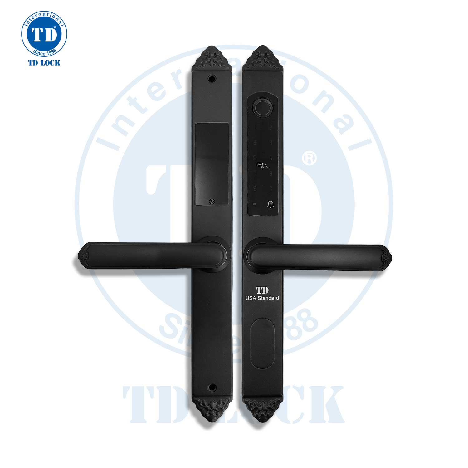 KHÓA ĐIỆN TỬ CỬA NHÔM - SSM-380380-B XÁM ĐEN