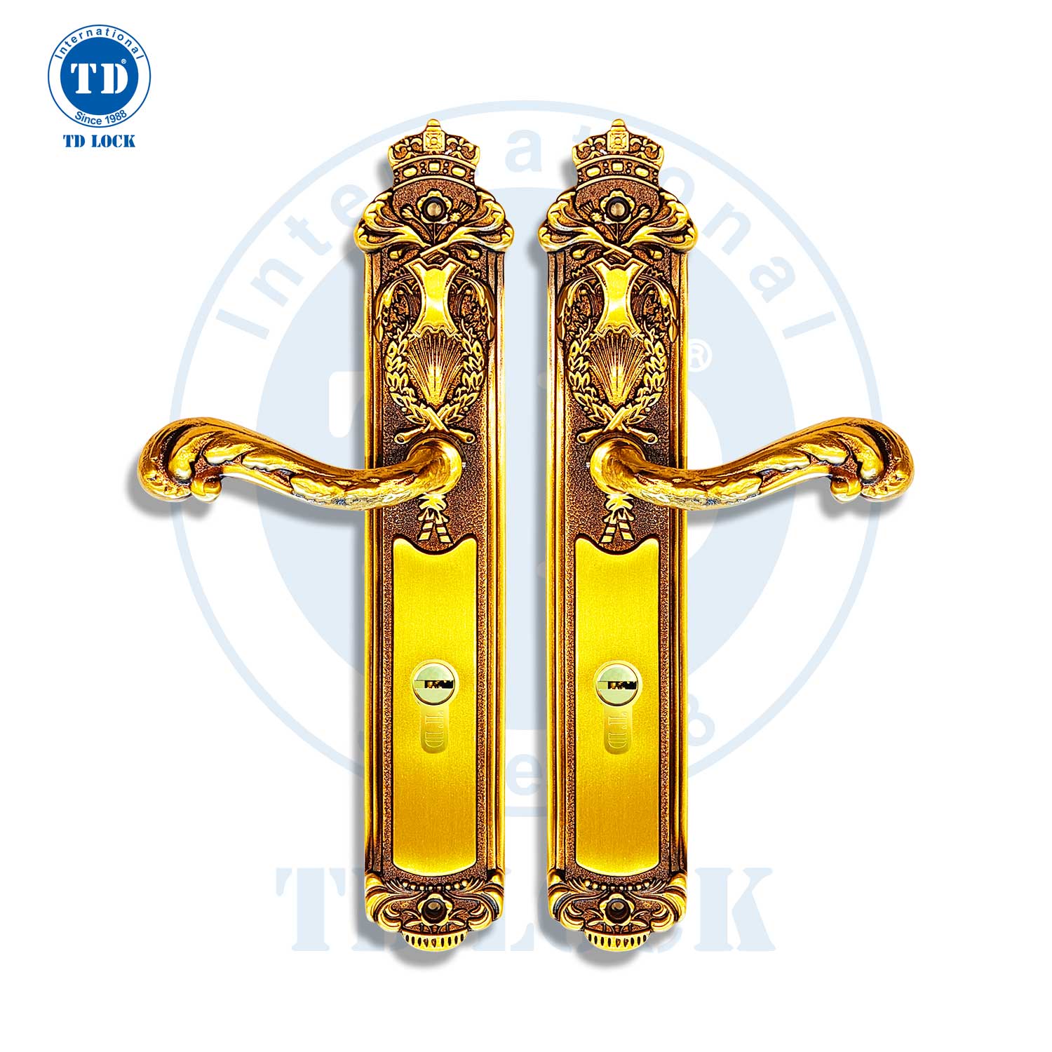 KHÓA TAY GẠT CỬA GỖ KING CROWN - BDH-179266-2 CỬA CHÍNH