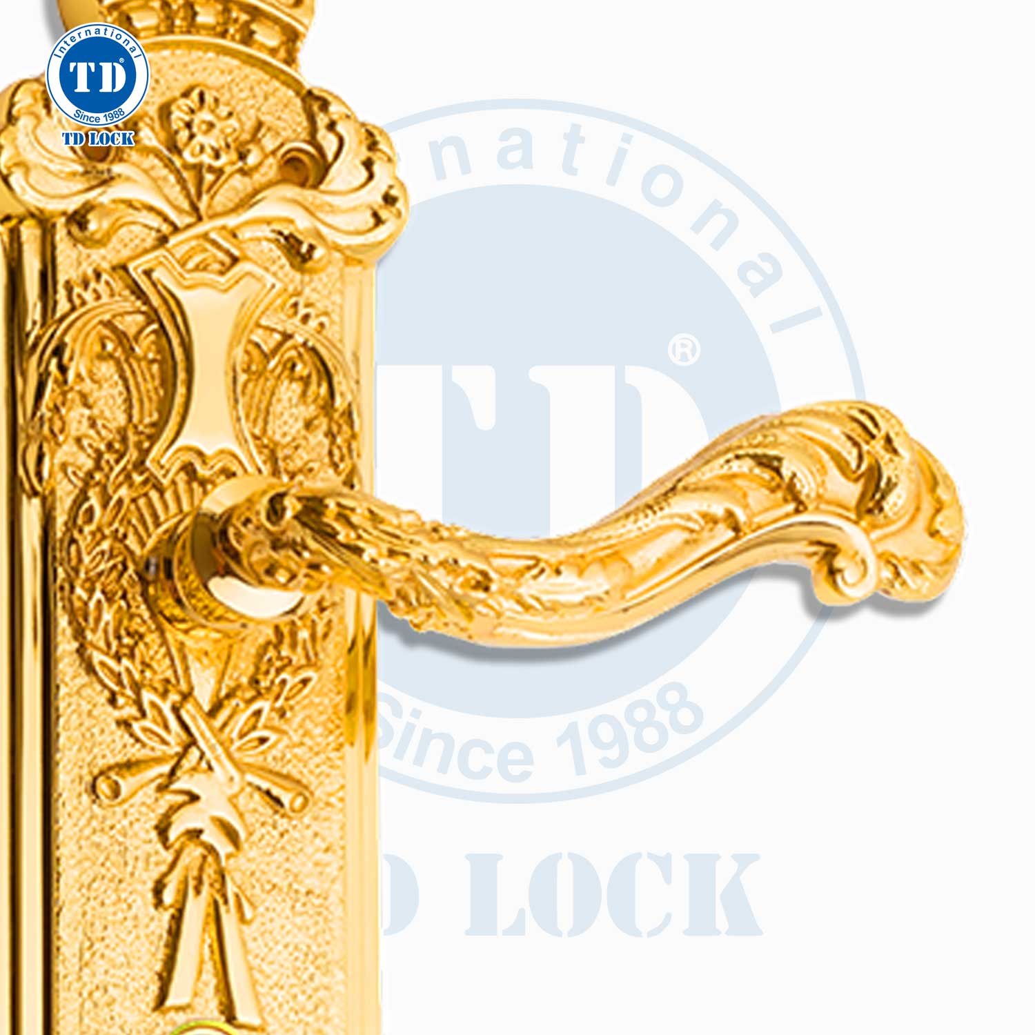 KHÓA TAY GẠT CỬA GỖ KING CROWN - BPH-126510-G CỬA SẢNH GOLD
