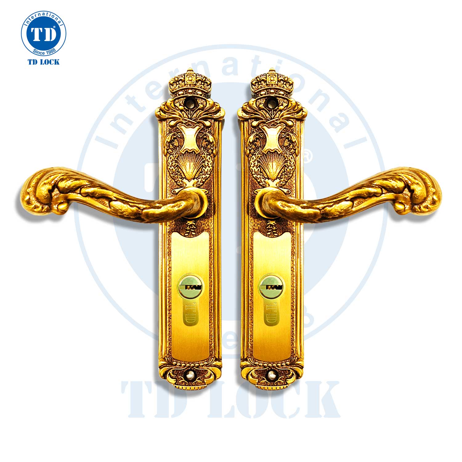 KHÓA TAY GẠT CỬA GỖ KING CROWN - BTP-179267-2 CỬA PHÒNG