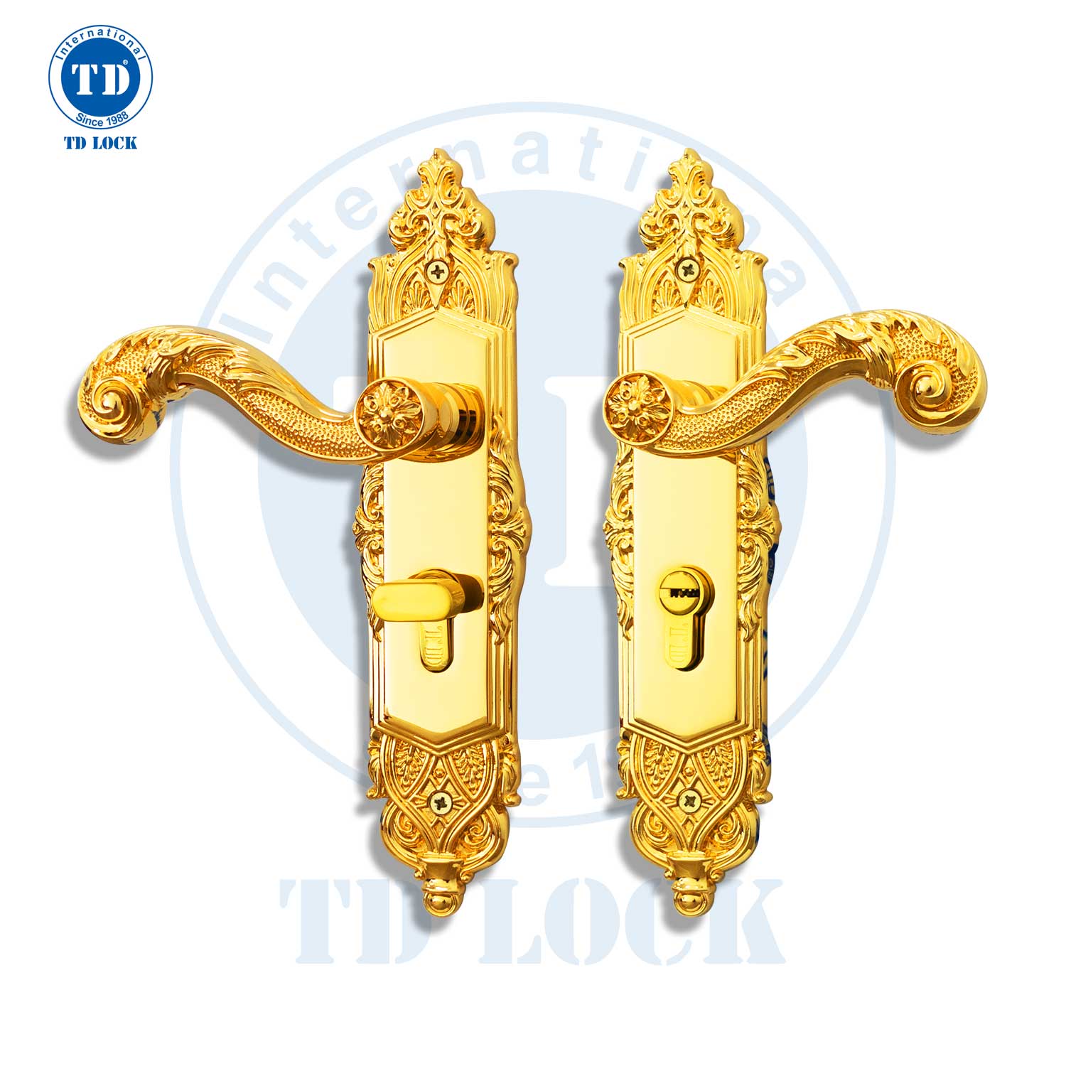 Khóa tay gạt cửa gỗ ROMA - BTP 240240-G