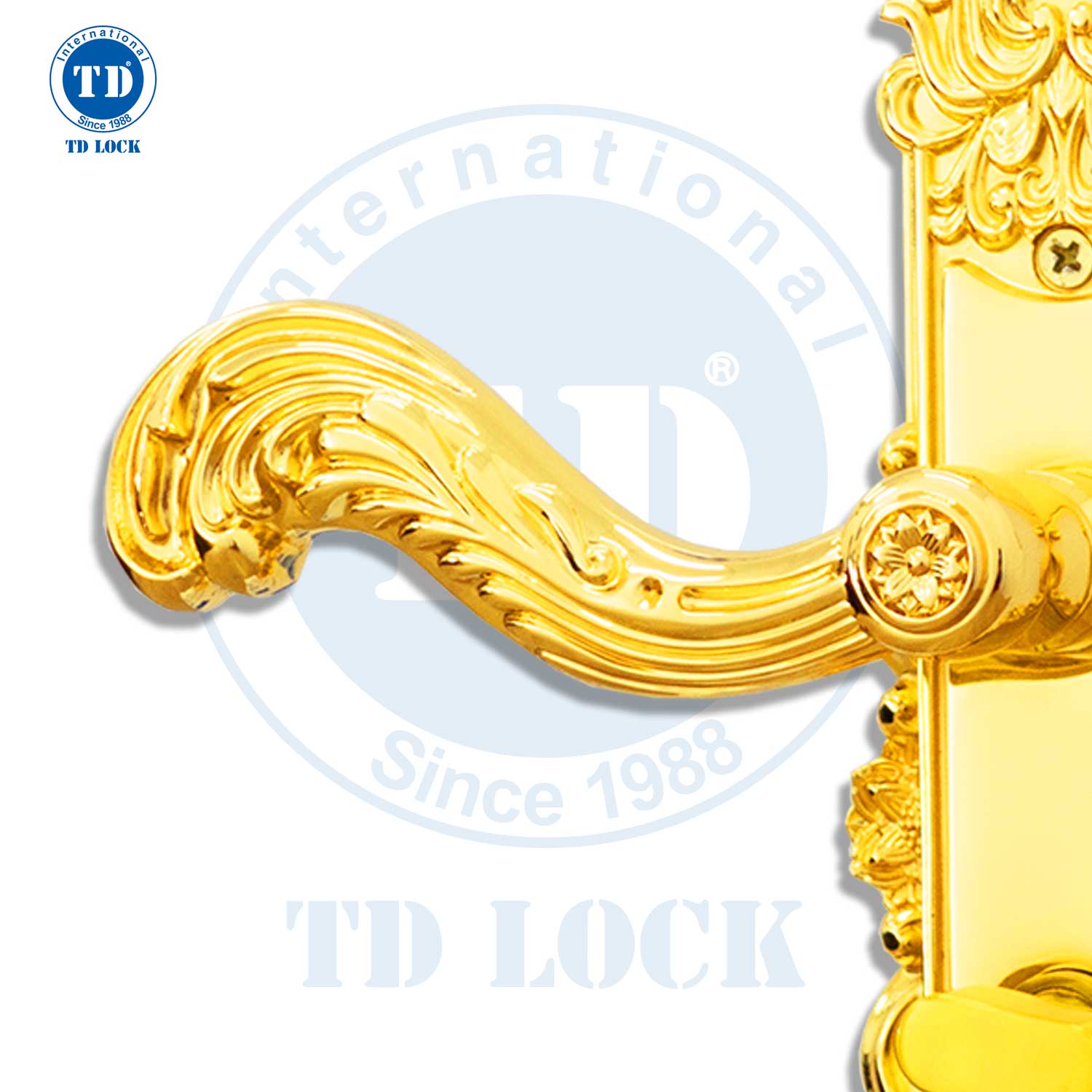 KHÓA TAY GẠT CỬA GỖ LOTUS - BTP-241241-G CỬA PHÒNG GOLD