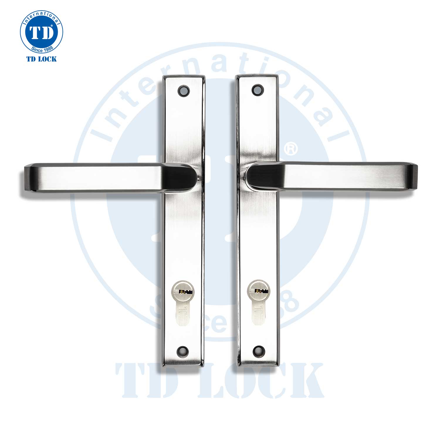KHÓA TAY GẠT CỬA NHÔM ĐA ĐIỂM - SDH-237251-M INOX TRẮNG