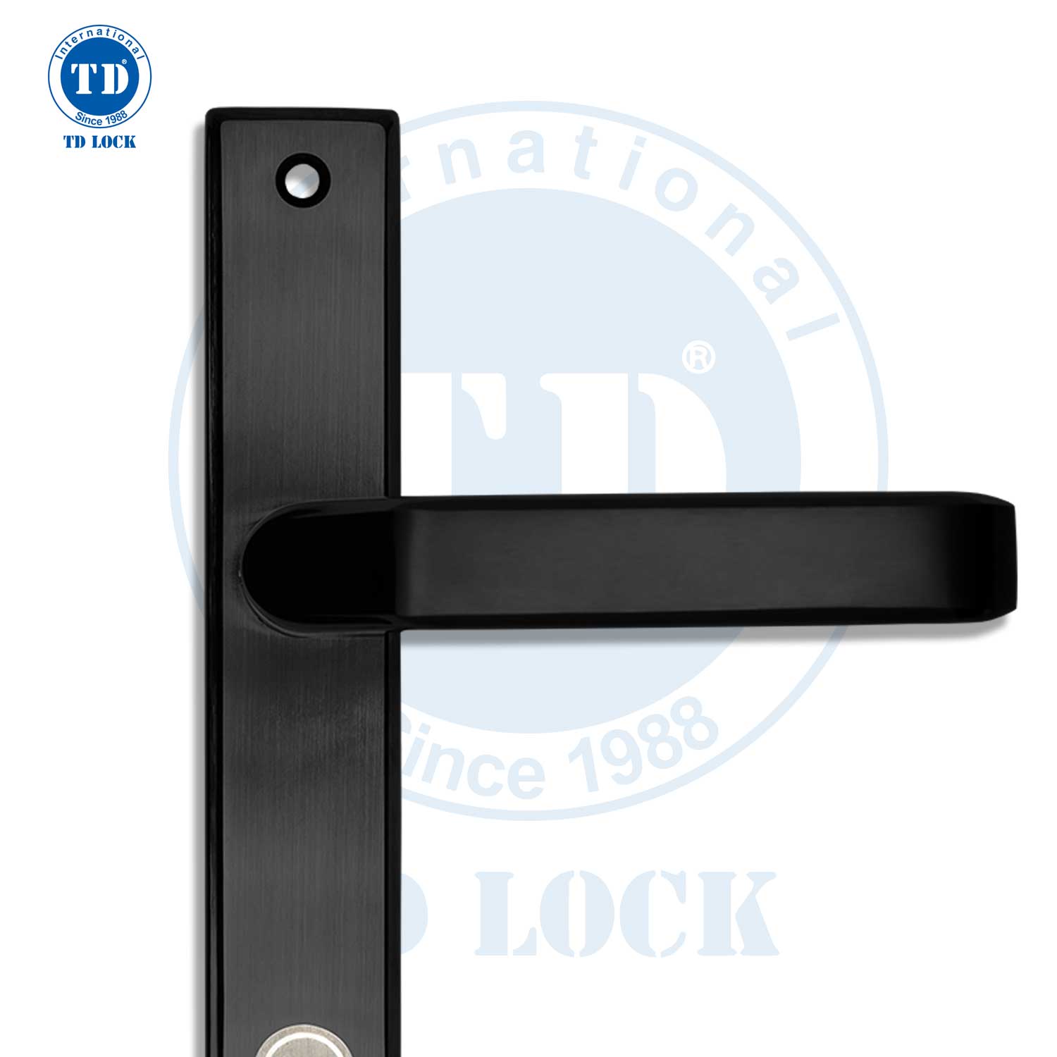 KHÓA TAY GẠT CỬA NHÔM ĐƠN ĐIỂM- SDH-237251-S-B XÁM ĐEN