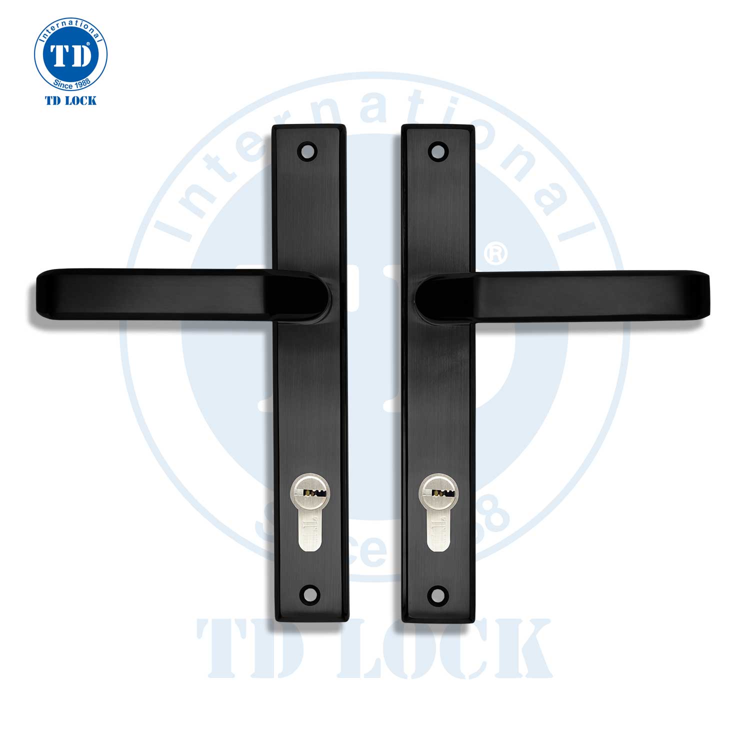 KHÓA TAY GẠT CỬA NHÔM ĐƠN ĐIỂM- SDH-237251-S-B XÁM ĐEN