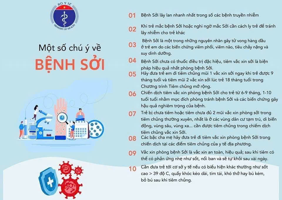 TUYÊN TRUYỀN PHÒNG CHỐNG BỆNH SỞI CHO TRẺ