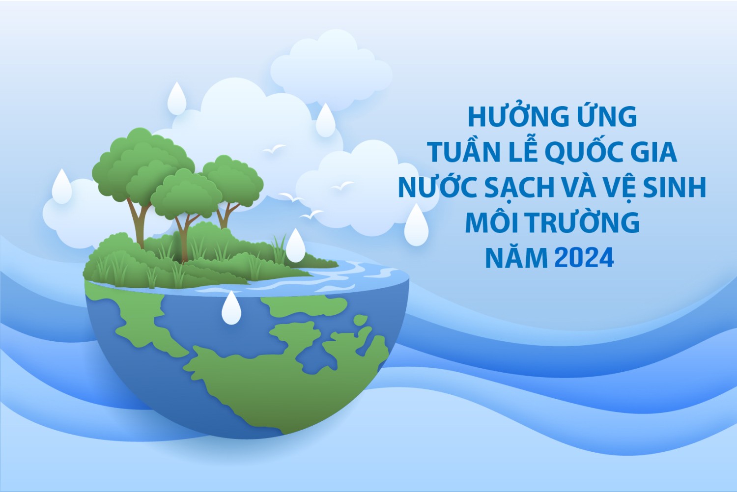 Kế hoạch tổ chức hưởng ứng Tuần lễ Quốc Gia Nước sạch và vệ sinh môi trường  Năm 2024 của trường MG Đamb'ri
