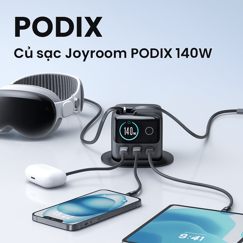 Củ sạc 140w Joyroom PODIX 5-in-1 Charging Station