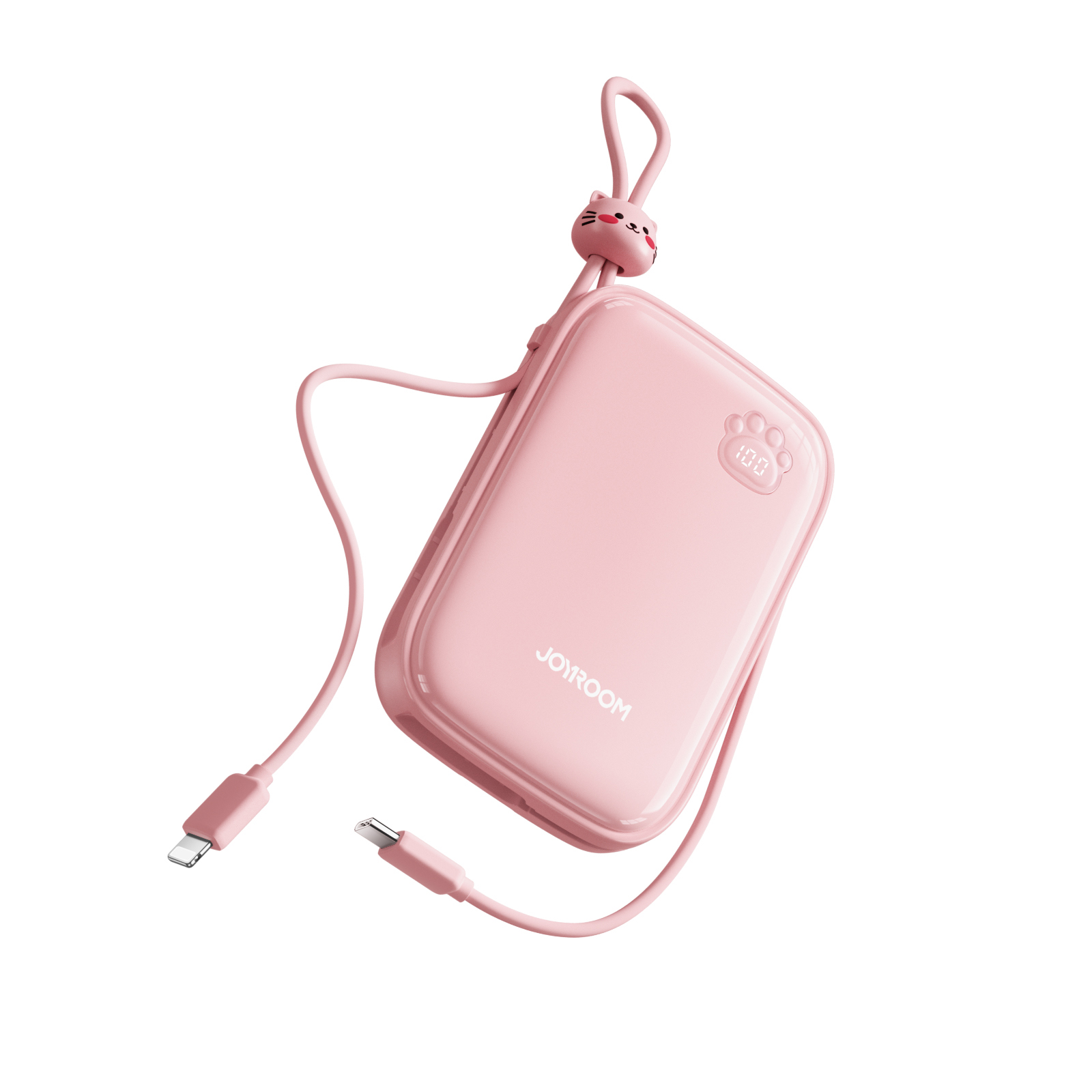 Sạc dự phòng iPhone Joyroom Cuties 22.5W Plus 20000mAh tích hợp 2 dây sạc USBC + iPhone