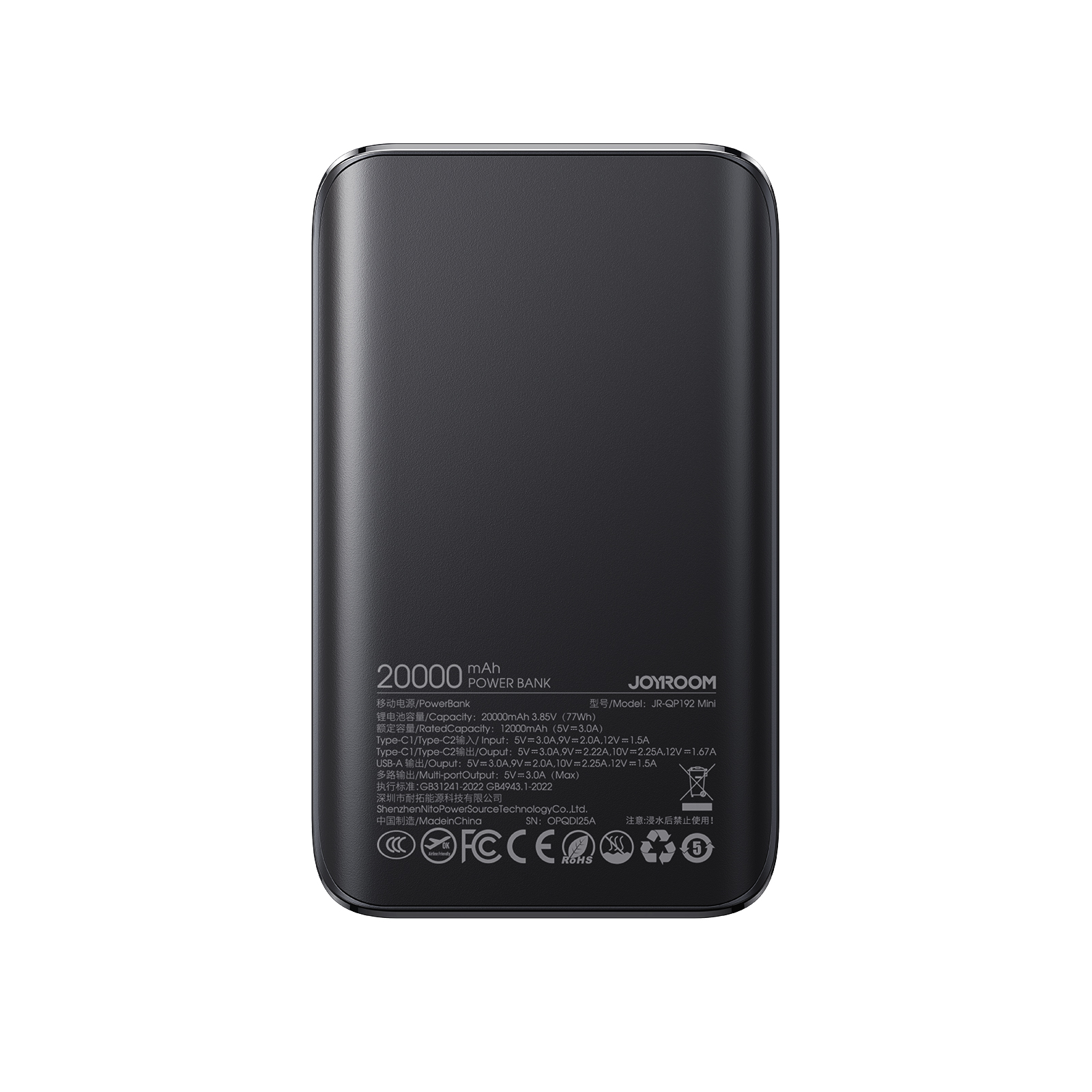 Sạc dự phòng Joyroom QP192 Mini Star công suất 22.5W Power Bank dung lượng 20,000mAh - Chứng nhận CCC - FCC - CE