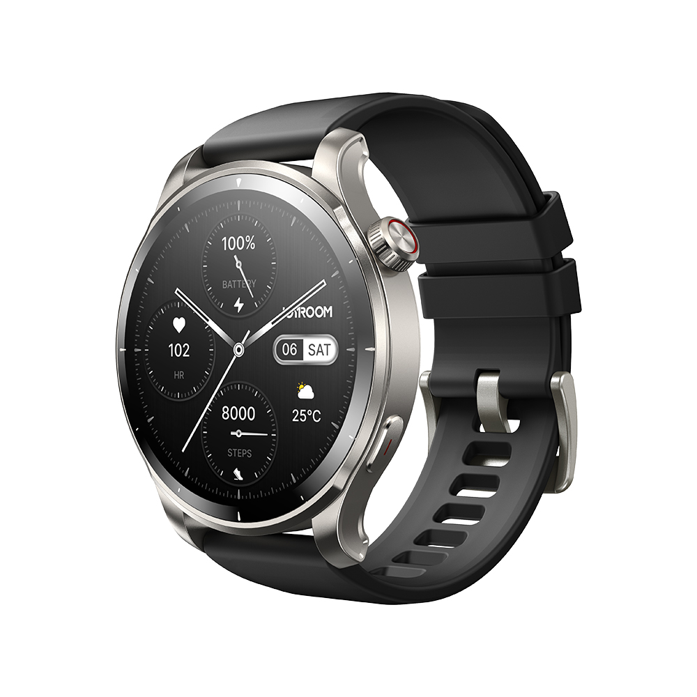 Đồng hồ thông minh Joyroom FV1 Classic Smart Watch tích hợp hơn 110 môn thể thao và đo sức khỏe nhịp tim, huyết áp, SPO2 màn hình AMOLED sắc nét