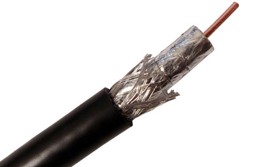 Cáp đồng trục liền nguồn  sợi màu trắng 305m