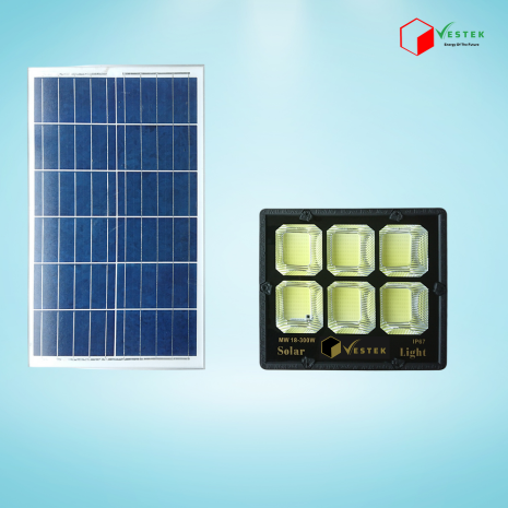 Đèn Pha Năng Lượng Mặt Trời VesTek 6 Khoang 300W - VTPK300-1