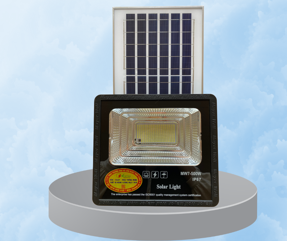 Đèn pha năng lượng mặt trời Vestek 500W