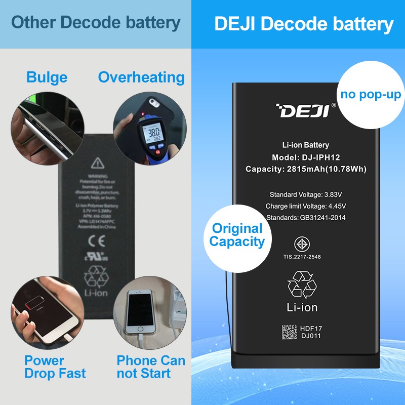 [Chạy chuẩn đoán] Pin iPhone 14 dung lượng cao 4810mAh Deji