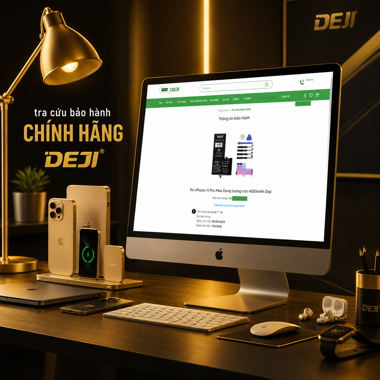 Pin iPhone 5SE 2016 Dung lượng cao 2010mAh Deji