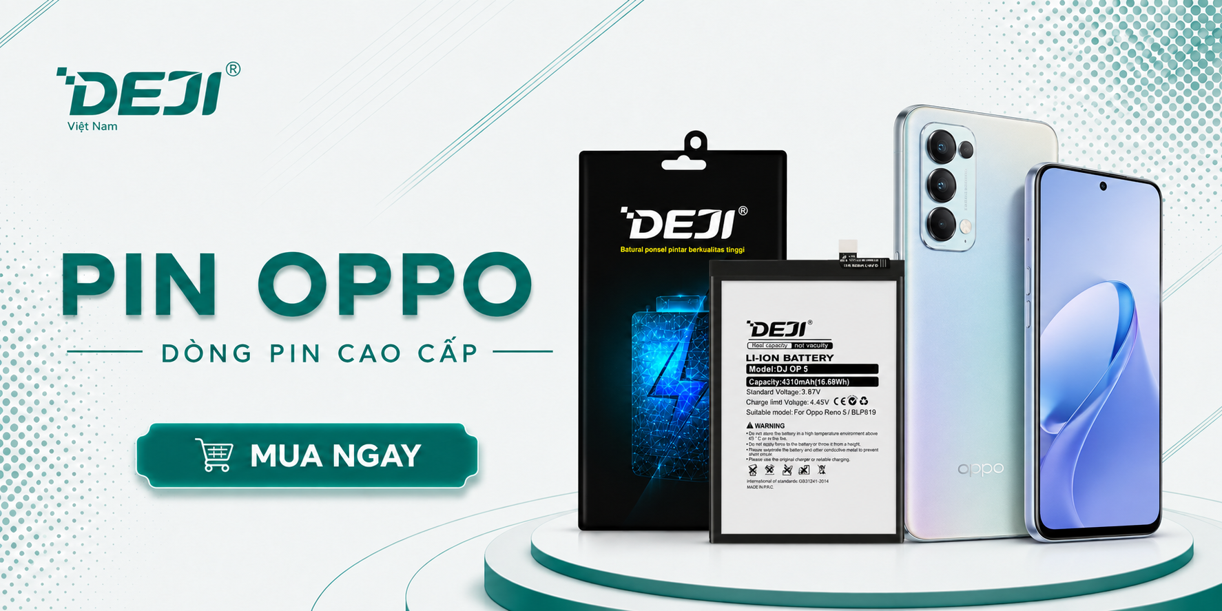 Pin Deji dành cho Oppo Reno 6 5G | BLP863
