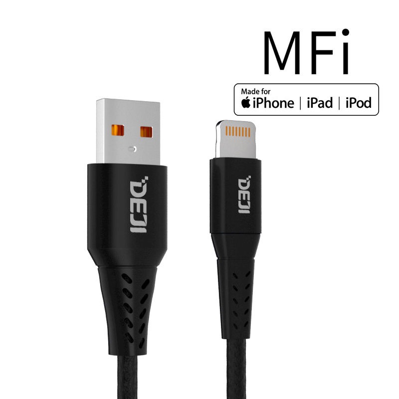 Cáp sạc nhanh cao cấp chuẩn Apple MFi 2.4A chất lượng cao DEJI