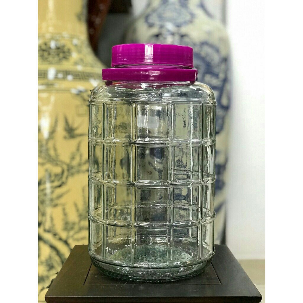 Bình Ngâm Rượu Thủy Tinh 8 Lít, 10 Lít, 12 Lít Quai Xách