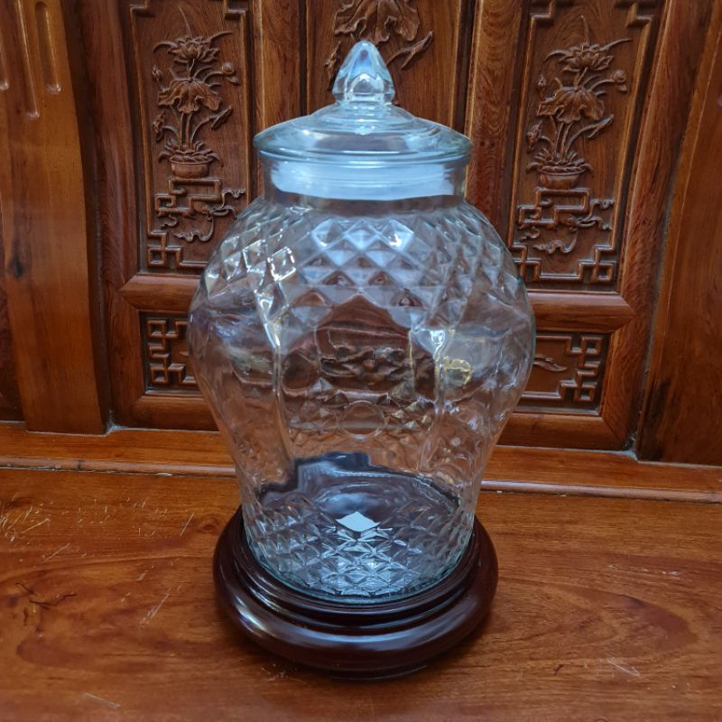 Bình Ngâm Rượu Thủy Tinh 8833_ 3 Lít, 6 Lít, 8 Lít, 10 Lít, 15 Lít Có Van và Không Van