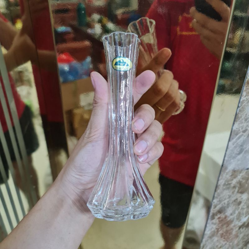 Lọ hoa thủy tinh họa tiết kim cương ⚡️BAO BỂ VỠ ⚡️