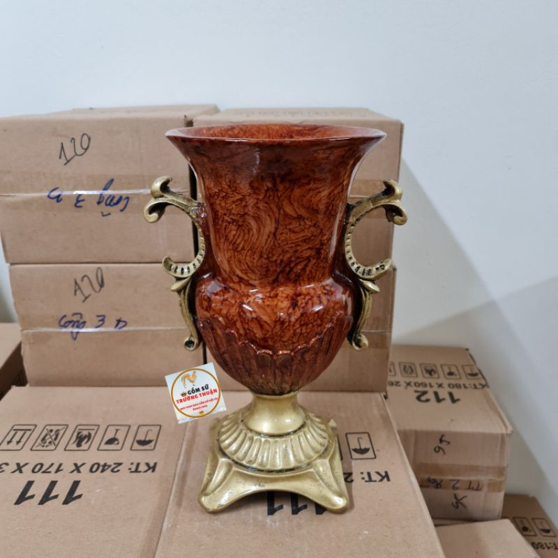 Bình hoa composite dáng cúp số 21 cao 34cm