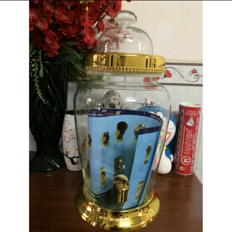 BÌNH NGÂM RƯỢU THỦY TINH CAO CẤP 23 LÍT PHÚ HÒA