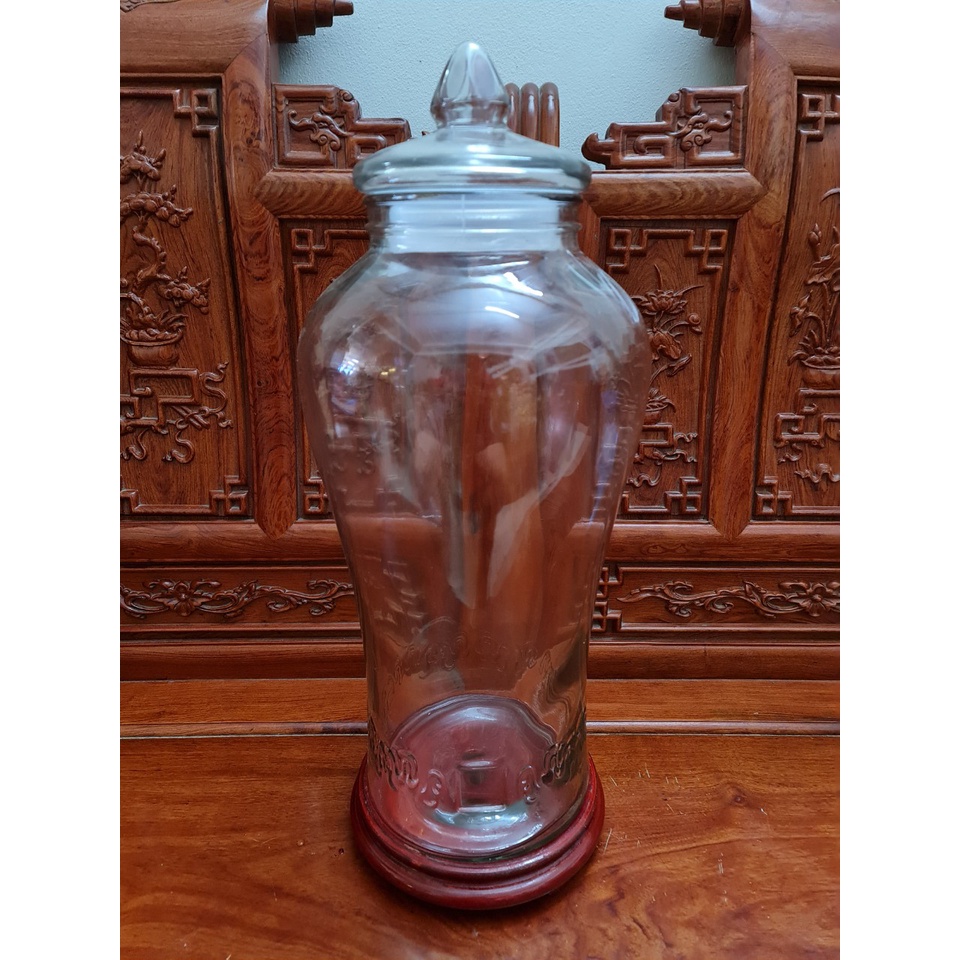Bình Ngâm Rượu Sâm Thủy Tinh loại 6 lít, 10 lít và 15 lít Có Vòi và Không Vòi