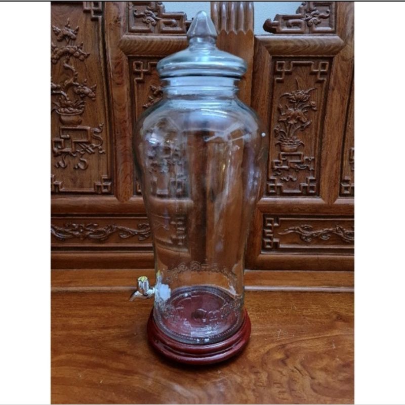 Bình thủy tinh 10 lít sâm chân mây [ không van ] & [ có van ] *BAO BỂ VỠ*