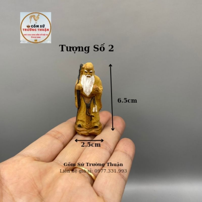 Tượng gốm mini 10k phụ kiến trang trí hòn nam bộ, hồ cá, bể cá