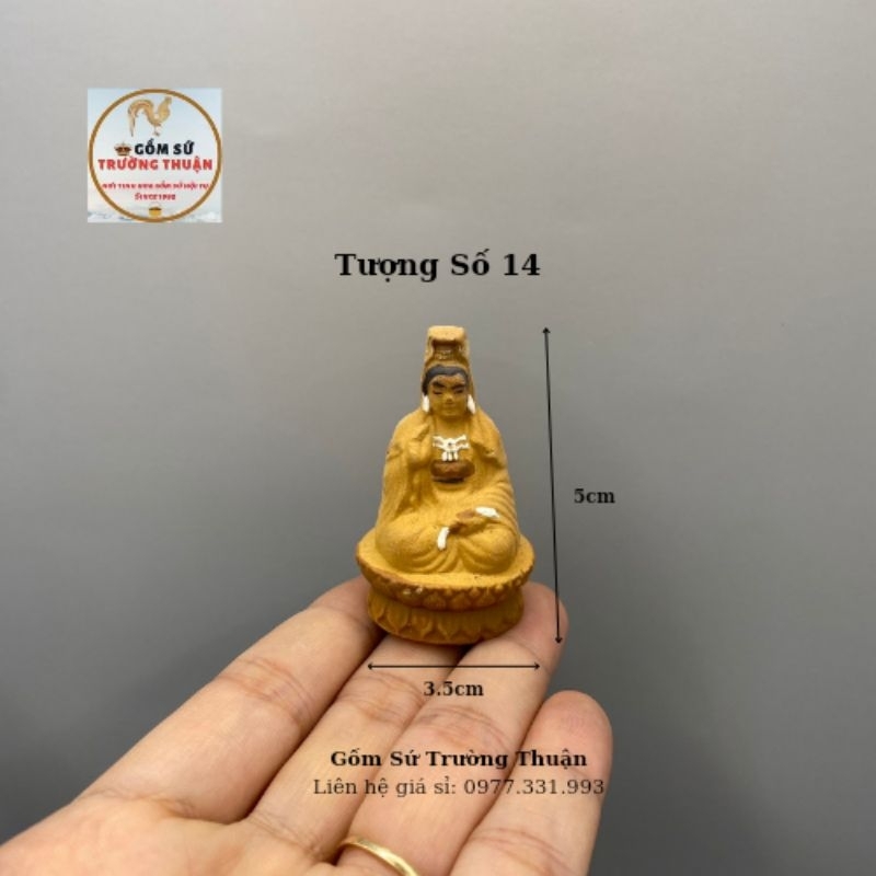 Tượng gốm mini 10k phụ kiến trang trí hòn nam bộ, hồ cá, bể cá