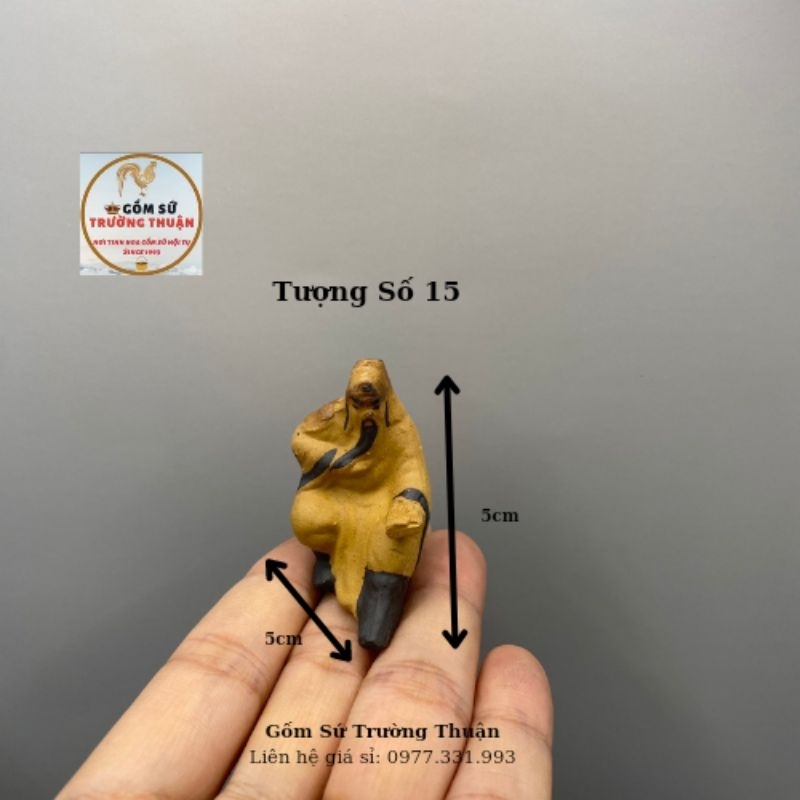 Tượng gốm mini 10k phụ kiến trang trí hòn nam bộ, hồ cá, bể cá