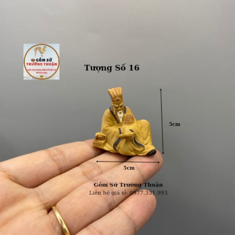 Tượng gốm mini 10k phụ kiến trang trí hòn nam bộ, hồ cá, bể cá