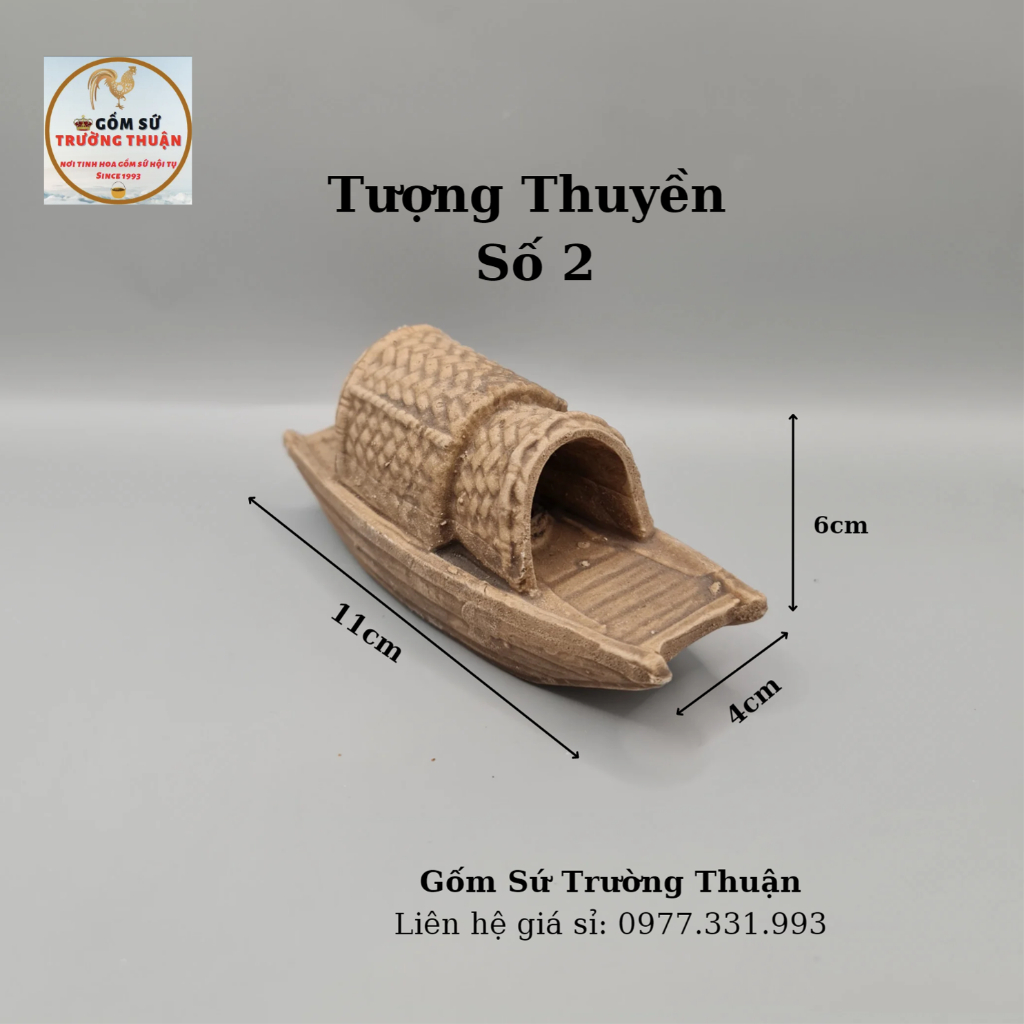 Mô hình tượng mini Lão Nông Ngồi Thuyền Câu Cá làm phụ kiện trang trí tiểu cảnh, cây bonsai và trang trí bể cá cảnh