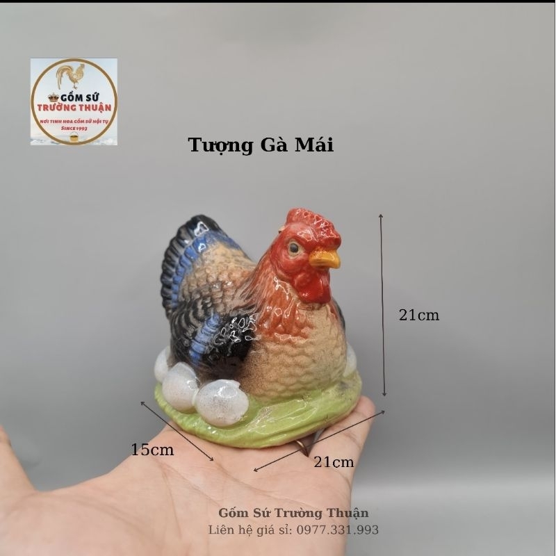 Tượng Con Gà Mái, Gà Trống⚡️BAO SHIP, BAO BỂ VỠ⚡️