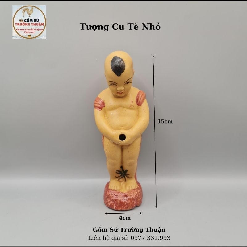 Chú tiểu, Cậu Bé Tè (Đất Nung) Trang Trí Hòn Non Bộ; Tháp Nước