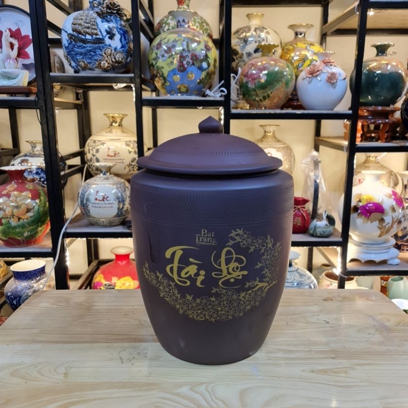 Hũ Đựng Gạo Bát Tràng (10kg-15kg-20kg)