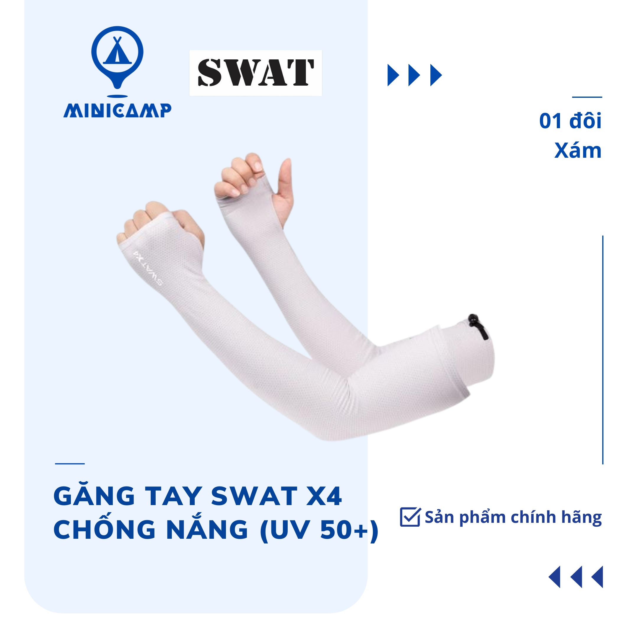 Găng tay chống nắng SWAT X4, chống tia UV 50+ (SWATVN)
