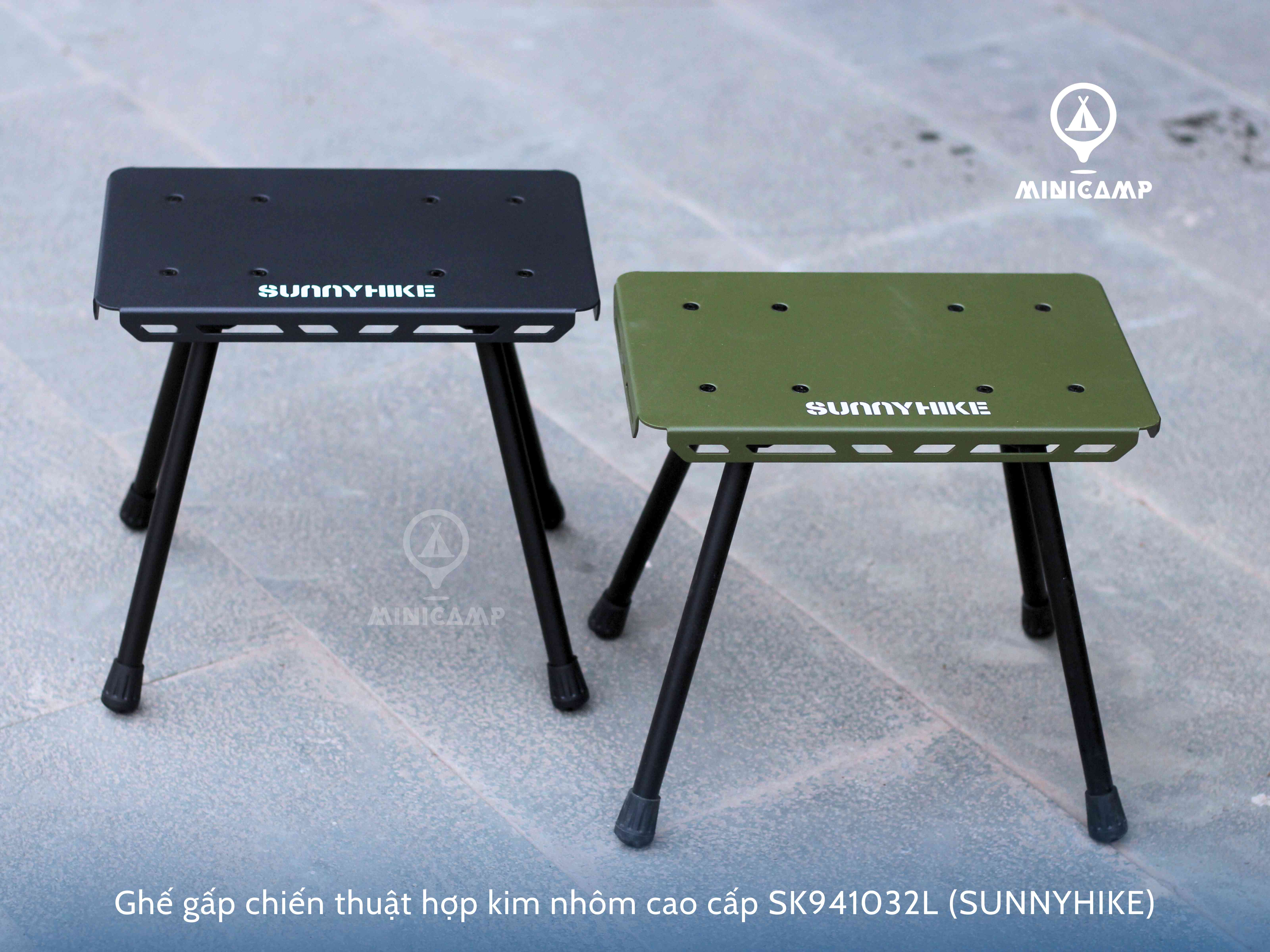 Ghế gấp chiến thuật hợp kim nhôm cao cấp dã ngoại, camping SK941032L (SUNNYHIKE)