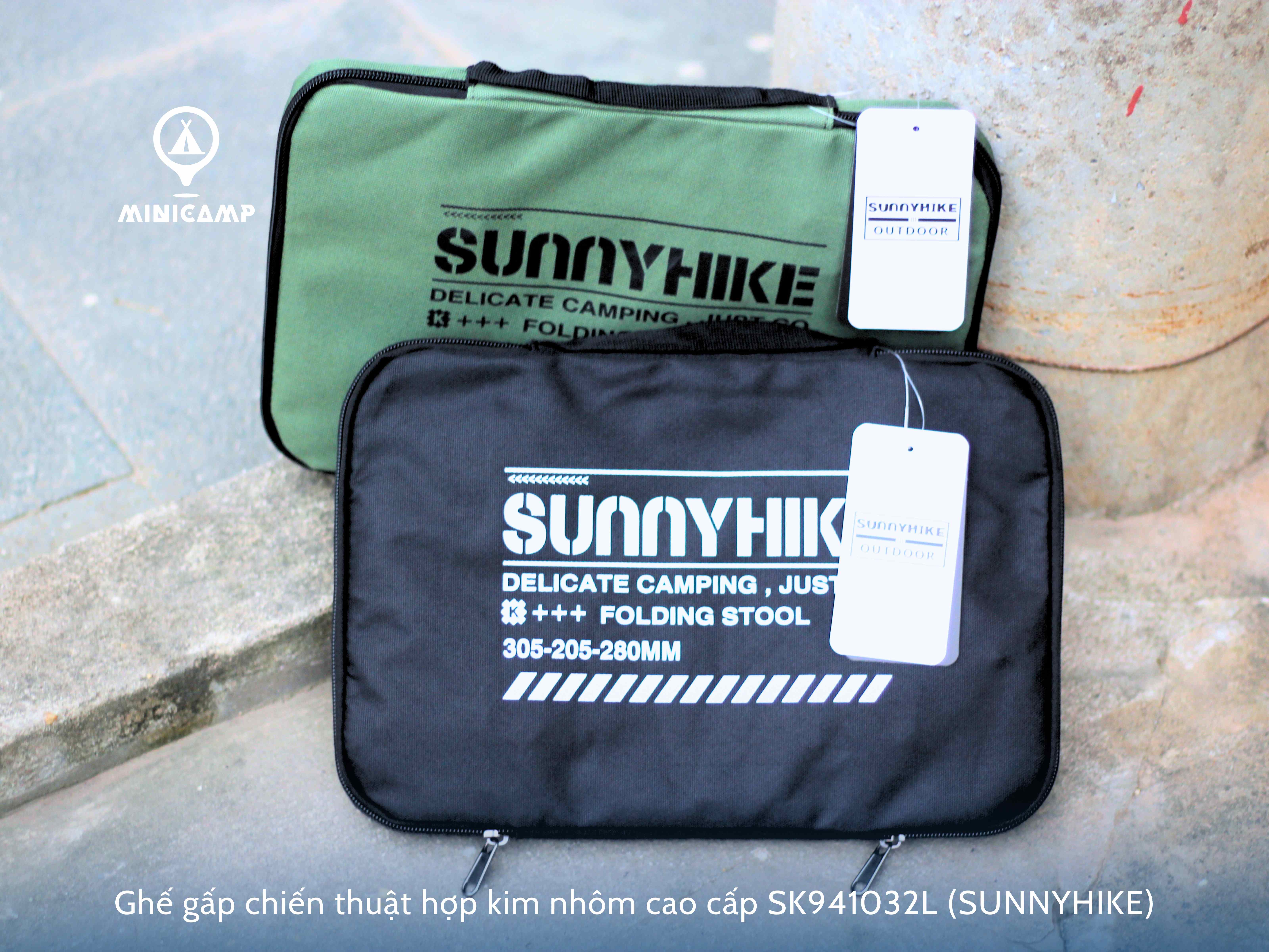 Ghế gấp chiến thuật hợp kim nhôm cao cấp dã ngoại, camping SK941032L (SUNNYHIKE)