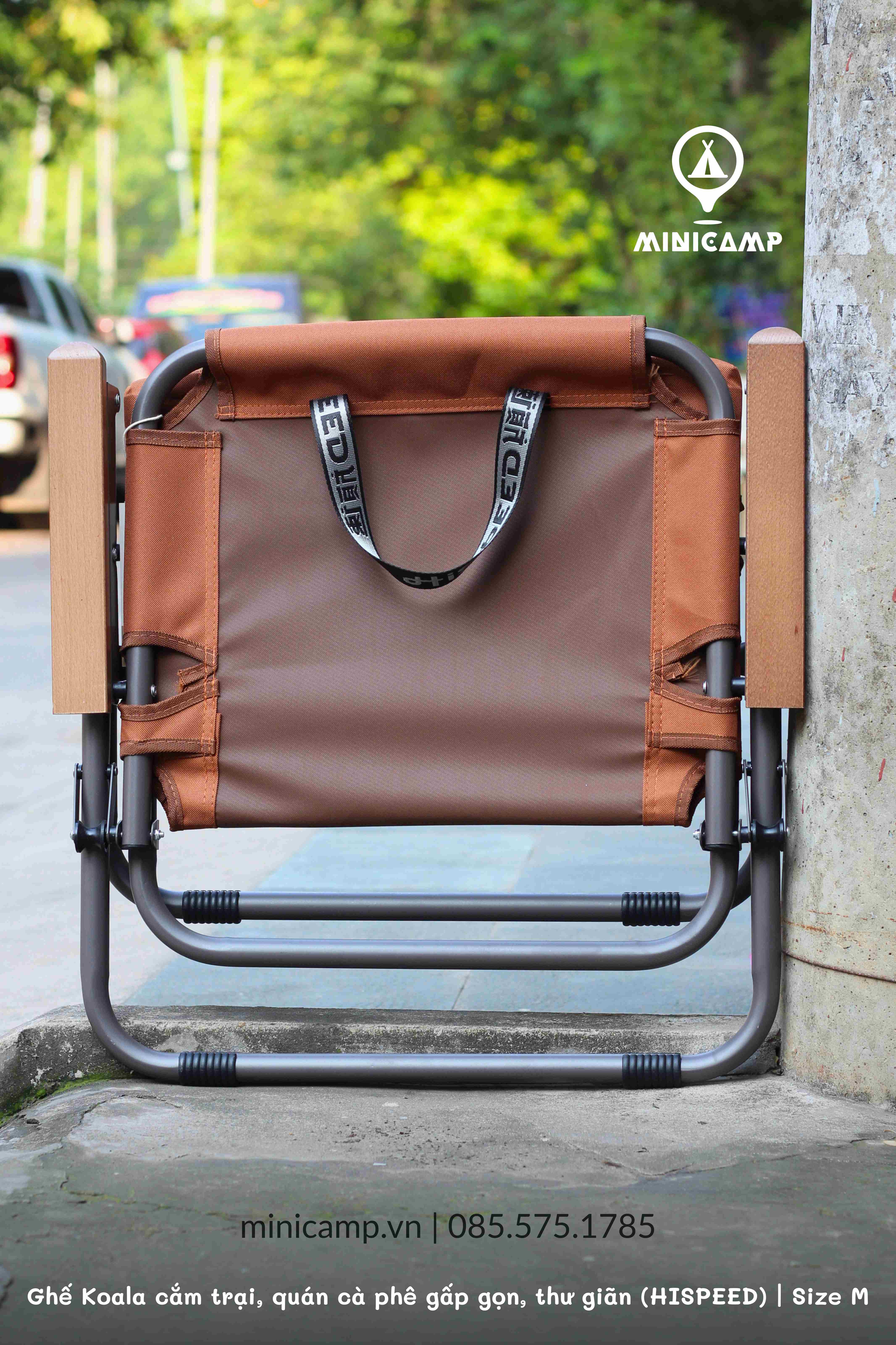 Ghế Koala cắm trại, quán cà phê gấp gọn, thư giãn (HISPEED) | size M