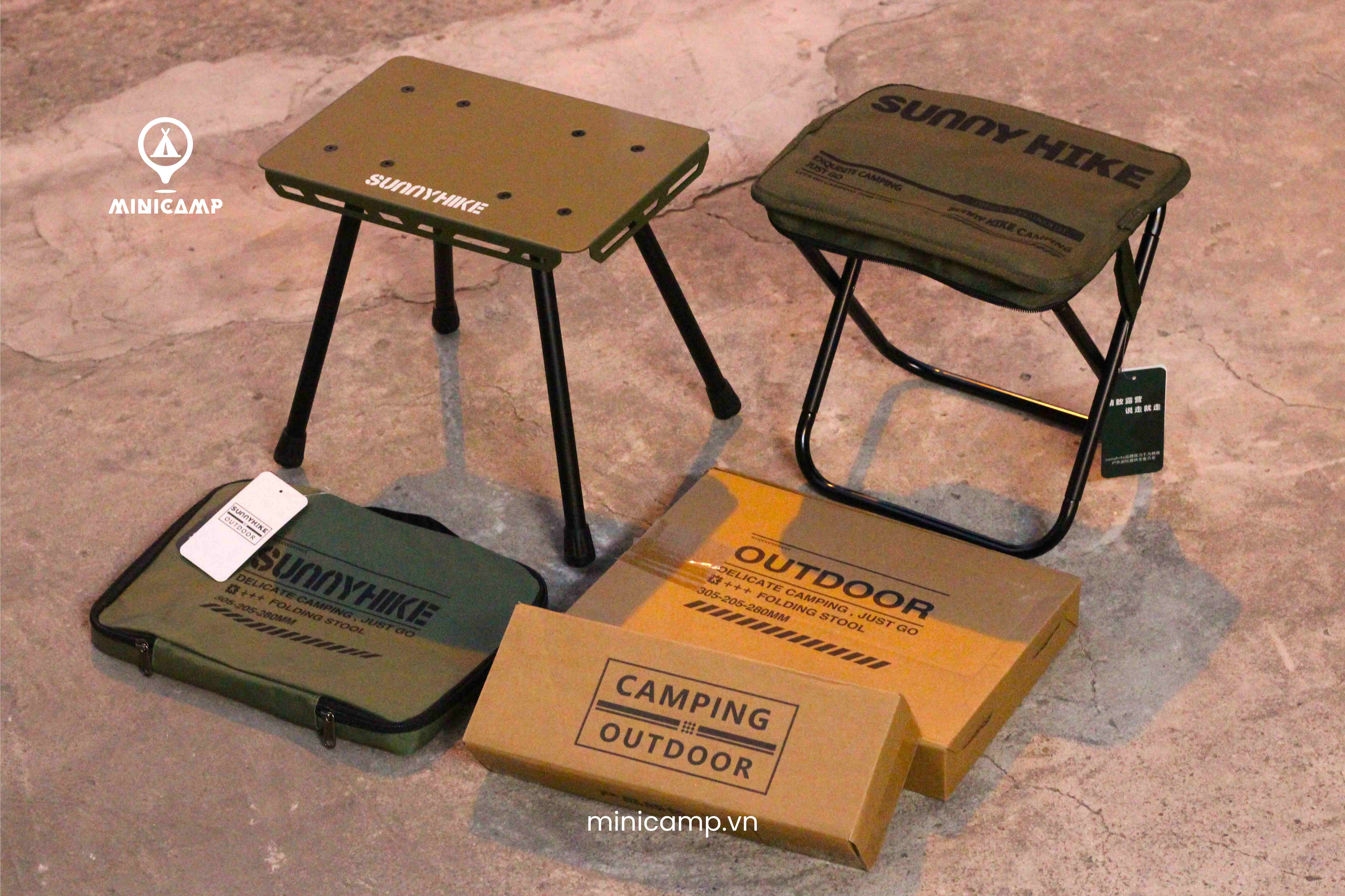 Ghế gấp chiến thuật hợp kim nhôm cao cấp dã ngoại, camping SK941032L (SUNNYHIKE)